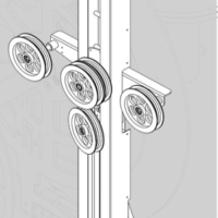 Coiling accumulator for drip irrigation pipes